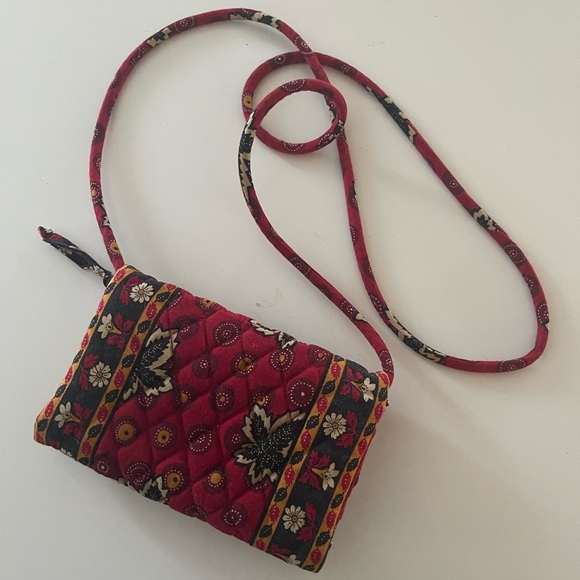 Vera Bradley - TriFold clutch - vintage clutch wallet crossbody - Picture 2 of 5